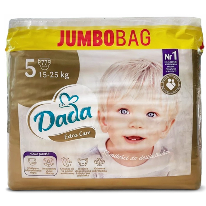 Підгузки дитячі Dada Extra Care, розмір 5 (15–25 кг), 77 шт - 
